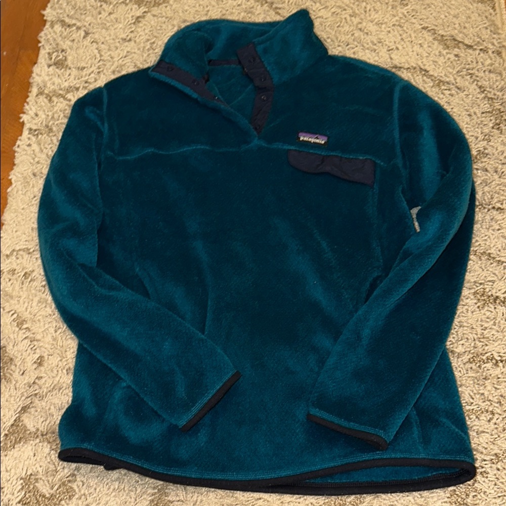 Patagonia Deep Teal Fleece Pullover